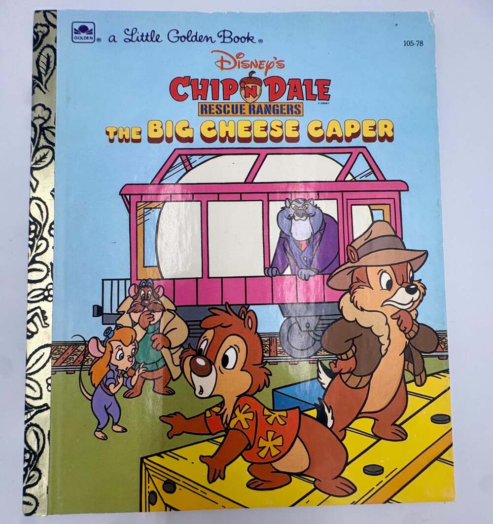 1991 Chip ’n Dale Rescue Rangers The Big Cheese Caper Little Golden Book Excepti